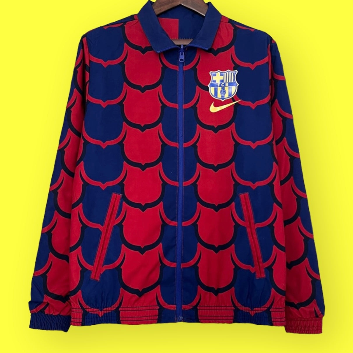 Barcelona Navy & Red Double Sided Windbreaker 2024/25