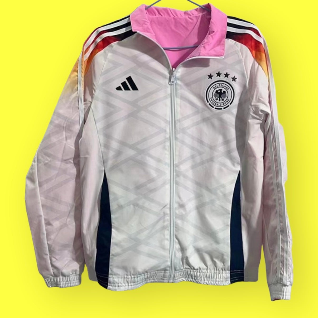 Germany White & Pink Double Sided Windbreaker 2024/25