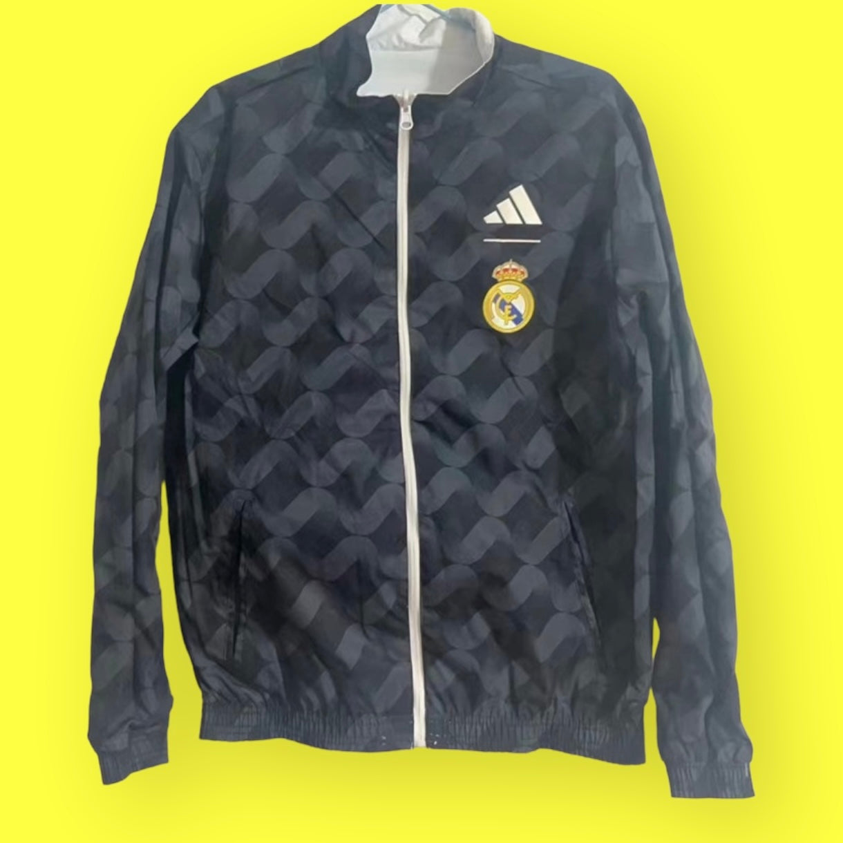 Real Madrid White & Grey Double Sided Windbreaker 2024/25