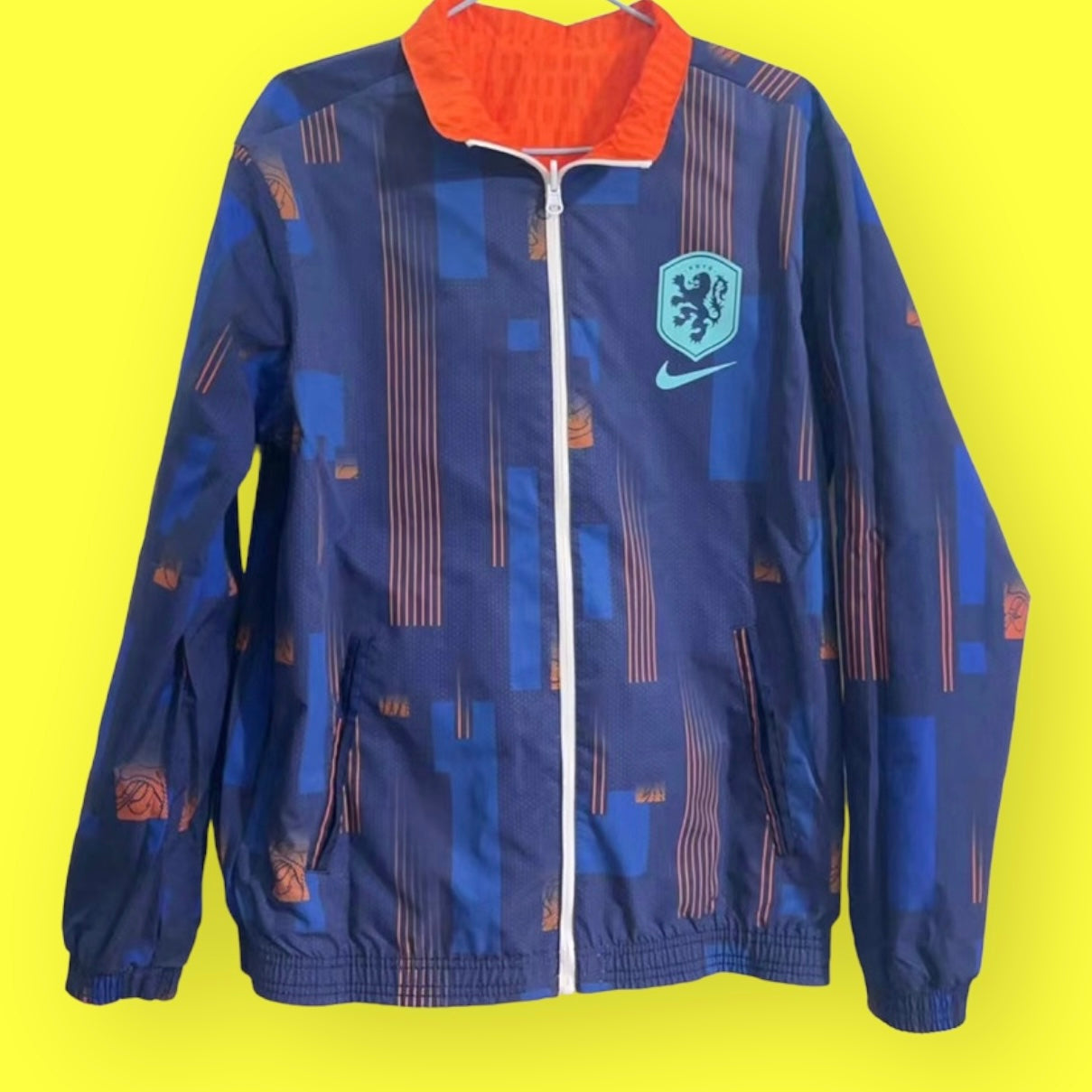 Netherlands Orange & Blue Double Sided Windbreaker 2024/25